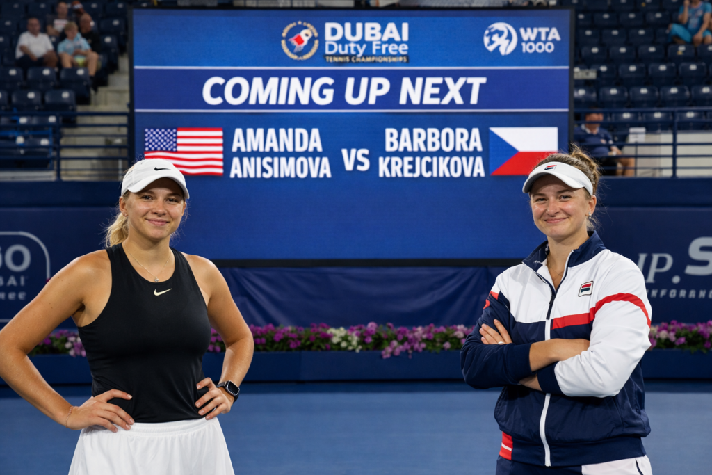 Desert Showdown: Anisimova and Krejcikova Set for High-Stakes Clash in Dubai